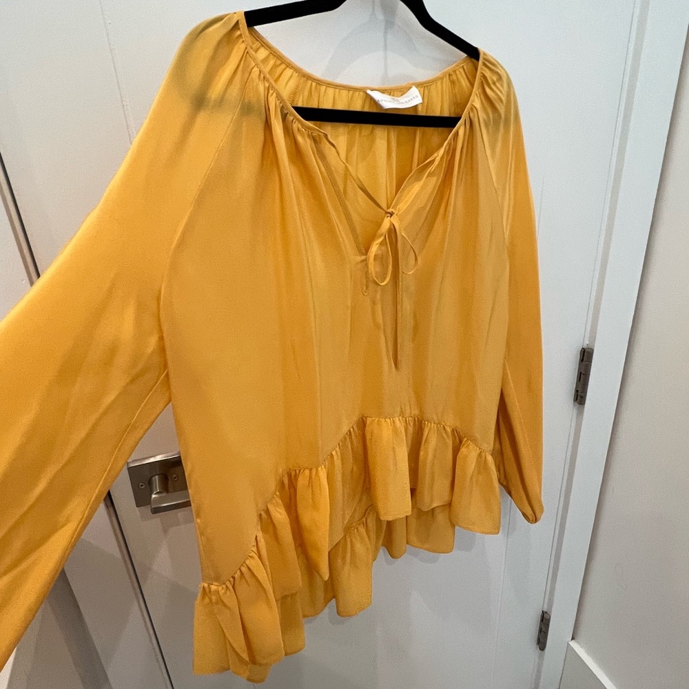 Amanda Uprichard Yellow Blouse